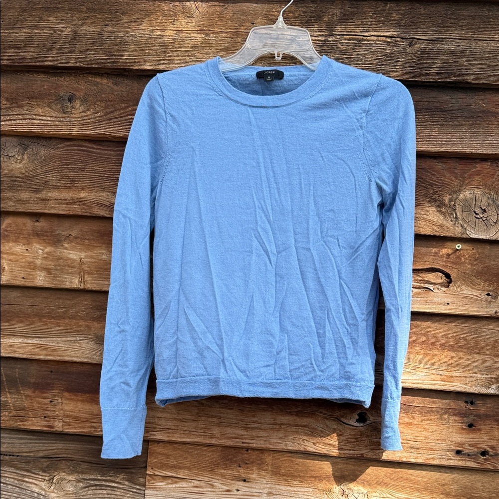 J. Crew Light Blue Long Sleeve Tee